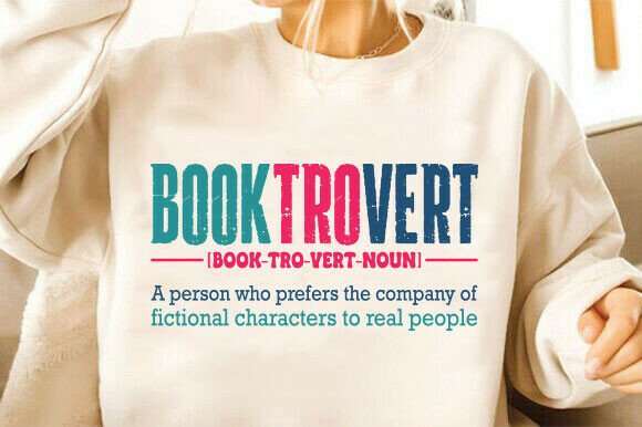 A Booktrovert Definition SVG Design for Crafters