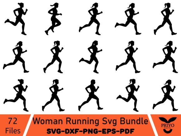 A Crafters Review: Woman Running SVG Graphics