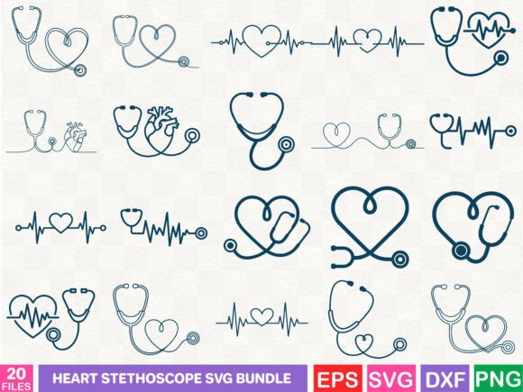 A Designer's Review of the Heart Stethoscope SVG Bundle