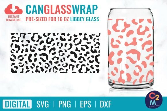 A Designer’s Review: The Leopard Libbey Glass SVG for Graphics and Tumbler Wraps