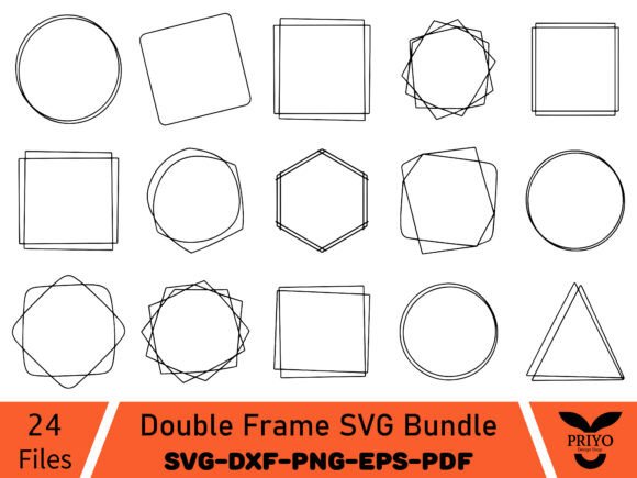 A Double Frame Graphic for Illustrations & Brand Accents