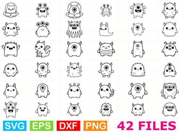 A Graphic Designer Reviews the Cute Monsters Svg Bundle