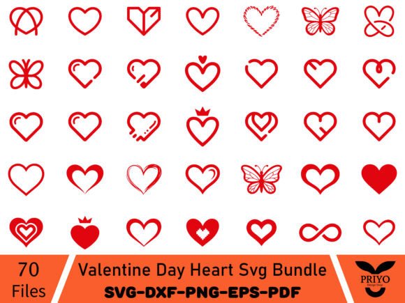 A Heart Bundle for Graphics and Illustrations