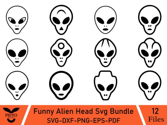 A Playful Alien SVG Bundle for Creative Graphics & Illustrations
