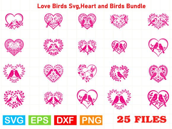 A Review of the Love Birds & Hearts SVG Graphics Bundle