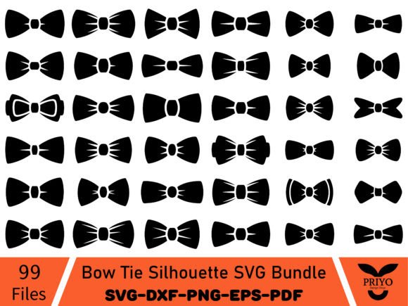 Bow Tie Silhouette SVG Bundle: A Versatile Graphics Tool