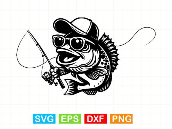 Cool Fisherman Fish SVG: A Versatile Design