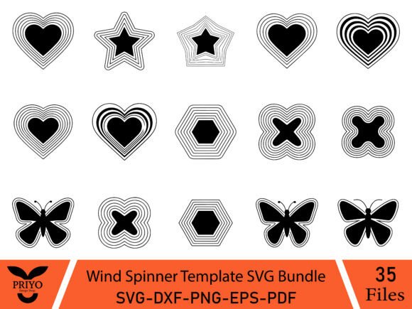 Explore the Versatility of Wind Spinner Template SVG Bundle