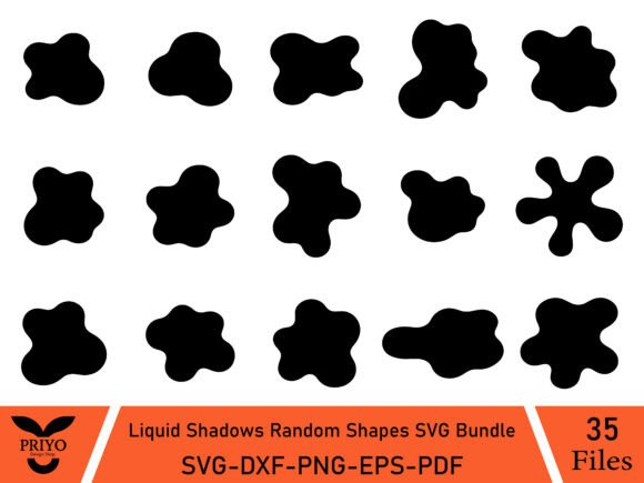 Liquid Shadows Random Shapes SVG: A Versatile Graphics Bundle
