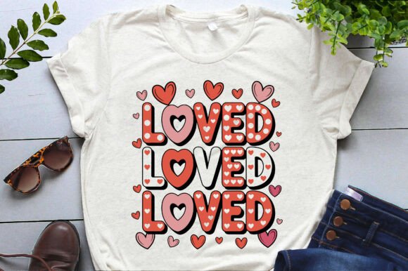 Loved Cute Valentine Design for Illustrations & Graphics