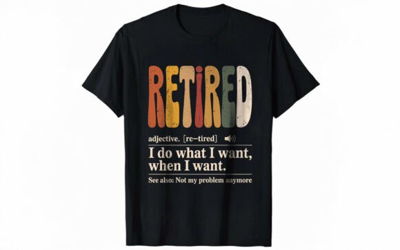 Officially Retirement Definition SVG for T-Shirt Designs and Graphics
