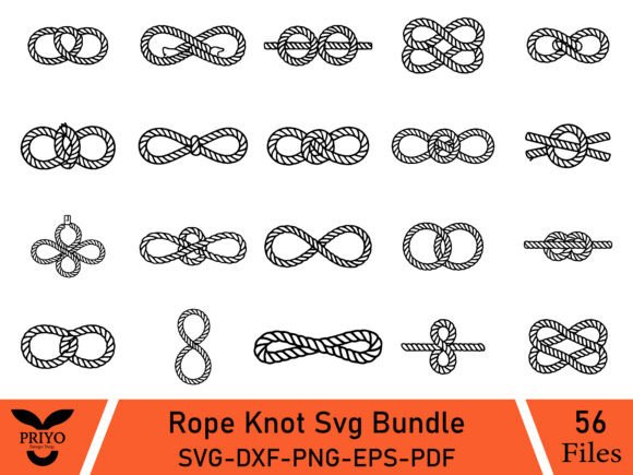 Rope Knot Svg Bundle: A Versatile Graphics Asset for Creative Projects