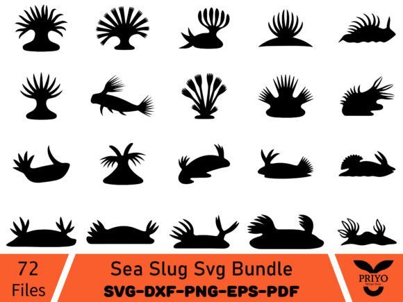 Sea Slug SVG Bundle: An Unexpected Graphic Design Asset for Local Branding