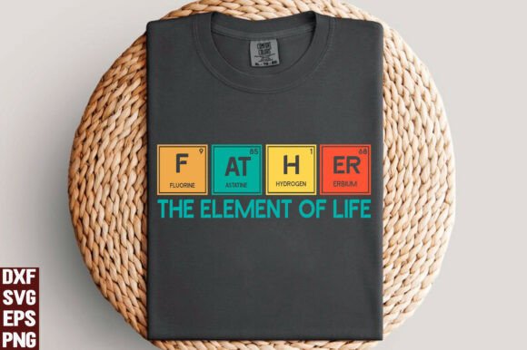 The Dad Element: A Versatile Graphic for T-Shirt Designs