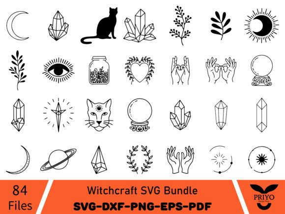 Witchcraft SVG Bundle: A Versatile Graphics and Illustrations Set